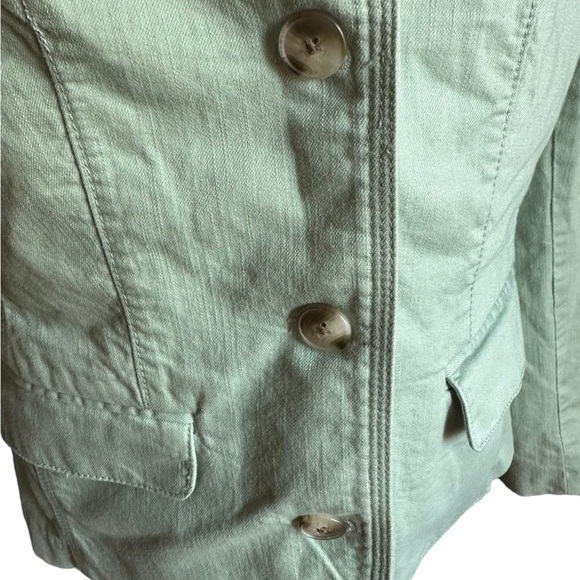 L.L. BEAN Women's Seafoam Green Blazer Jacket 3-Button Classic Size Small - Picture 16 of 17